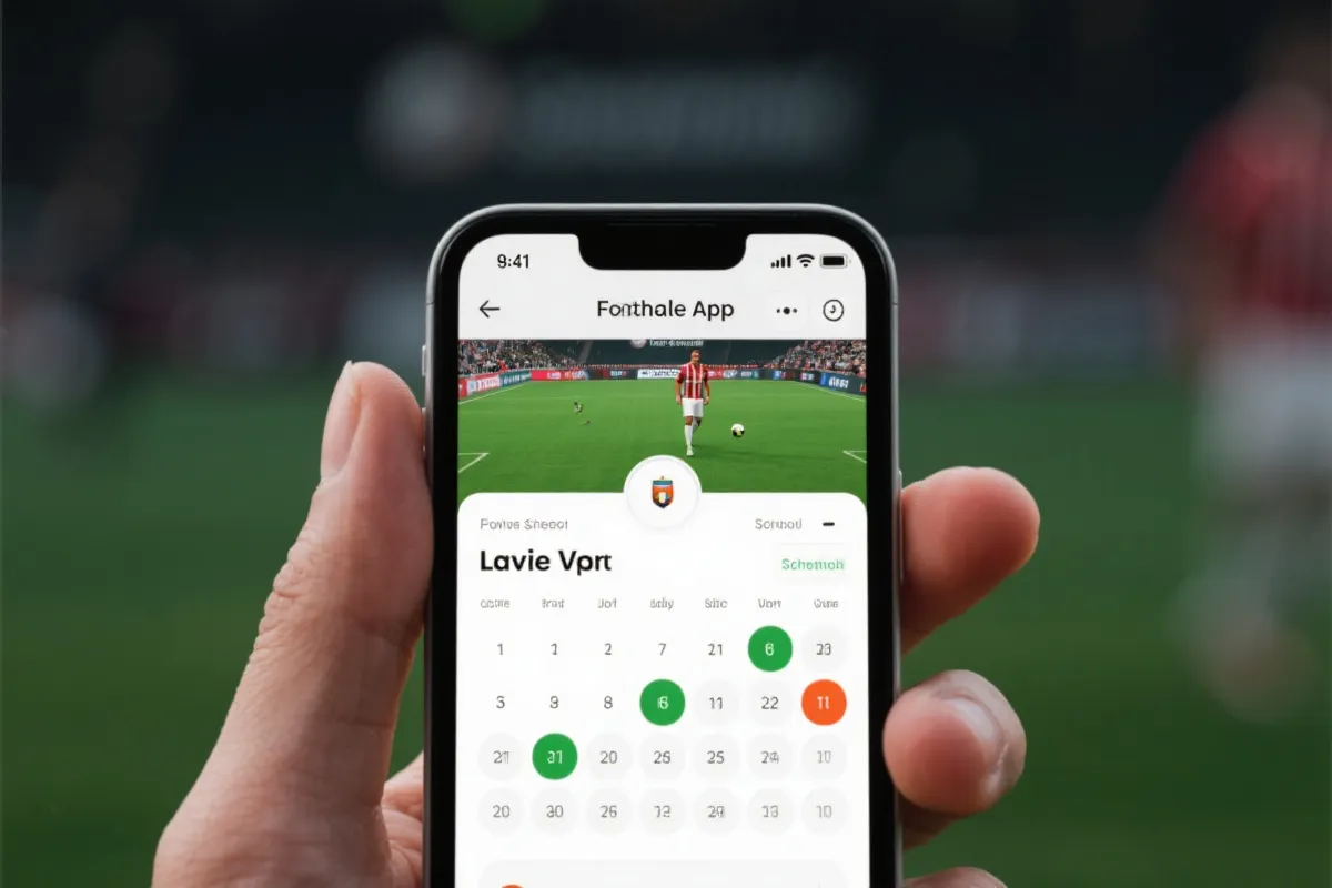 五大联赛App界面示意