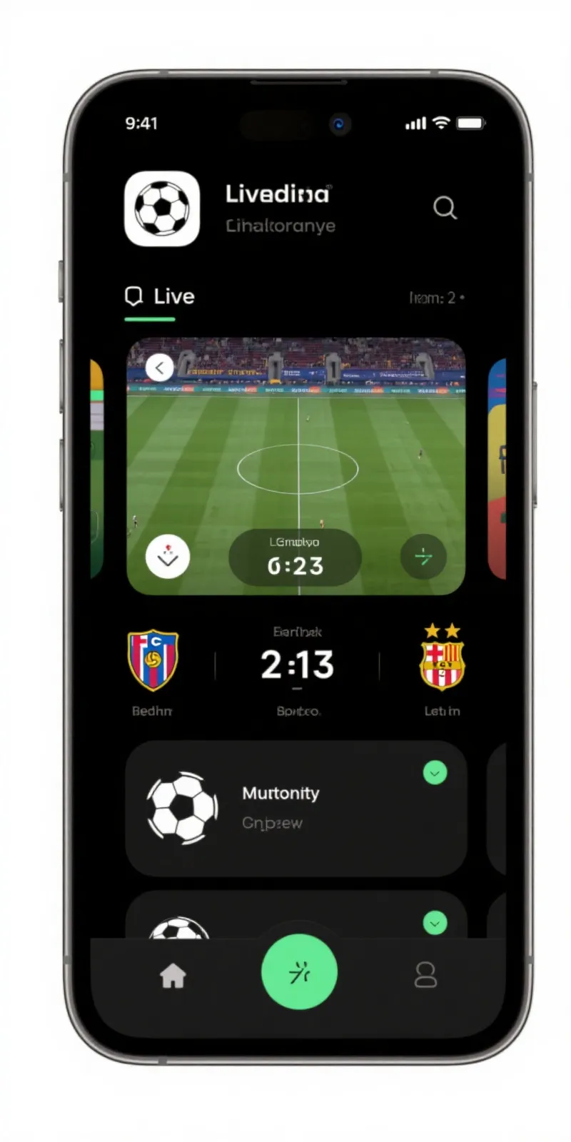 五大联赛 移动端界面展示